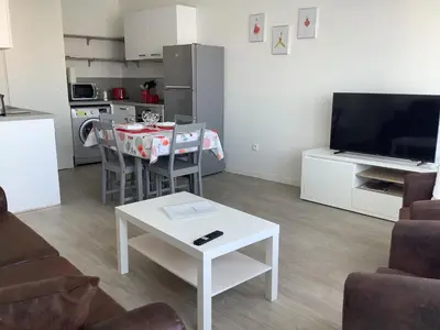 Cuisine ou kitchenette dans l'établissement L'étape Rémoise, le calme aux portes de Reims