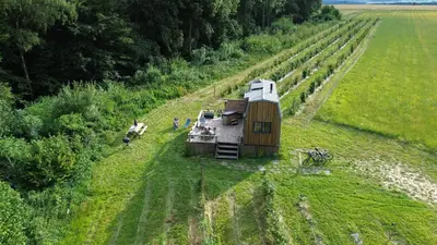 Paysage naturel près de le camping