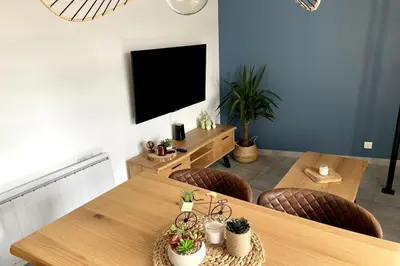Télévision ou salle de divertissement dans l'établissement La Grange Saint-Laurent