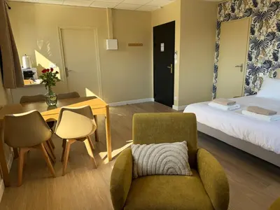 Un ou plusieurs lits dans un hébergement de l'établissement Suite du Spa 2 - Parking Privé Gratuit