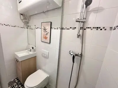 Salle de bains dans l'établissement Bali 8 studio cosy proche centre ville