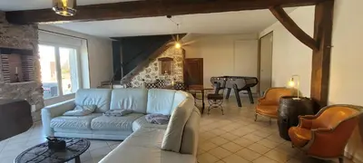 Coin salon dans l'établissement Le Clos des chênes rouges