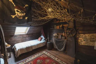 Un ou plusieurs lits dans un hébergement de l'établissement Maison Immersive Cinéma & Harry Potter 6 pers