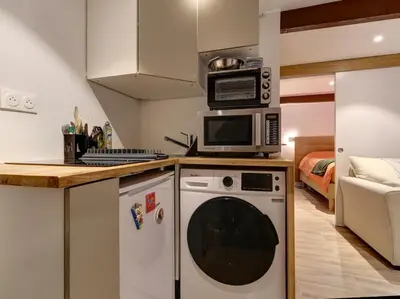 Cuisine ou kitchenette dans l'établissement studio gambetta