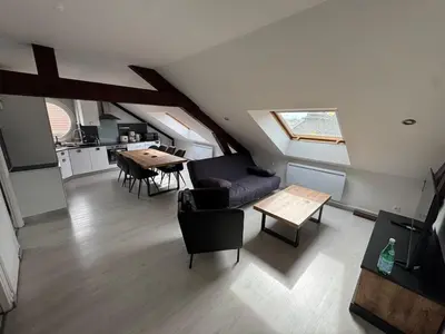 Cuisine ou kitchenette dans l'établissement L'Horizon Silencieux Loft