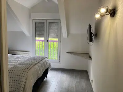Un ou plusieurs lits dans un hébergement de l'établissement HSH France Chambre City 3 Proche de Disney