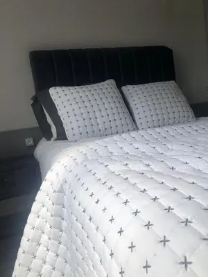 Un ou plusieurs lits dans un hébergement de l'établissement HSH France Chambre City 3 Proche de Disney