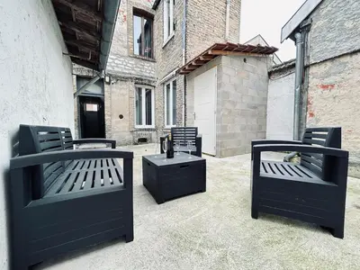 Coin salon dans l'établissement Chavalliaud 13 superbe appartement a l'envers