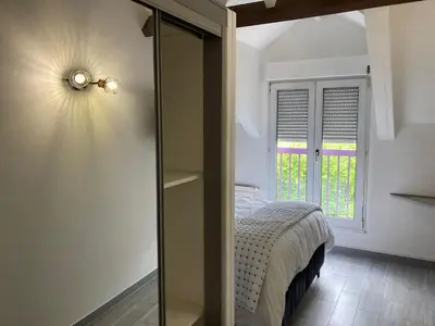 Un ou plusieurs lits dans un hébergement de l'établissement HSH France Chambre City 6 Proche de Disney