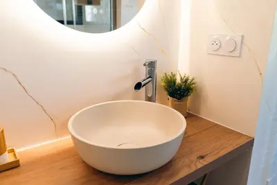 Salle de bains dans l'établissement La Bali, Luxe et relaxation