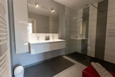 Salle de bains dans l'établissement Gîte Nature en Champagne entre Reims et Epernay