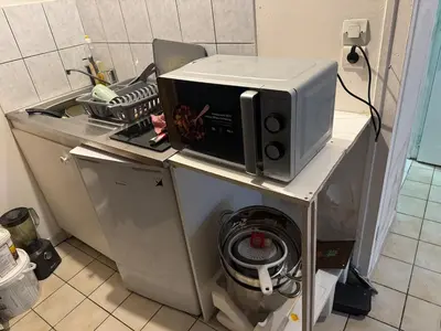 Cuisine ou kitchenette dans l'établissement Zedd Apartment