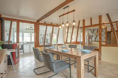 Coin salon dans l'établissement Gîte Marotte - Climatisé avec Jardin
