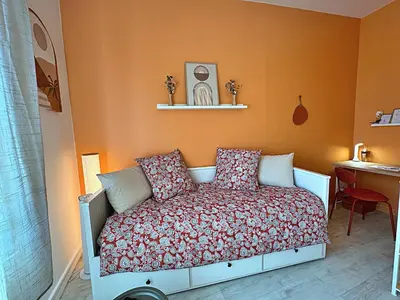 Coin salon dans l'établissement Le Petit Cosy - A 5mn à pied de la gare de Compiègne