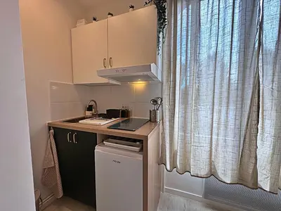 Cuisine ou kitchenette dans l'établissement Le Petit Cosy - A 5mn à pied de la gare de Compiègne