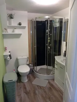Salle de bains dans l'établissement GITE 51 chez PATRICIA
