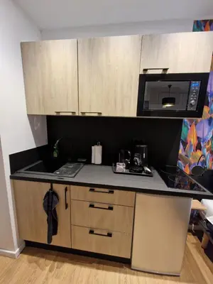 Cuisine ou kitchenette dans l'établissement 1 - Confortable studio RDC Châlons-en-Champagne