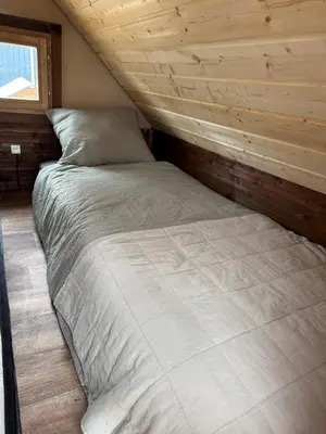 Un ou plusieurs lits dans un hébergement de l'établissement Country lodge of Couvron