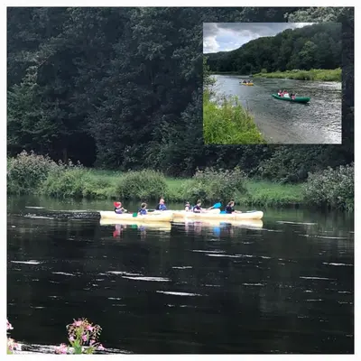 Vue sur la rivière ou le fleuve situé(e) à proximité de le chalet