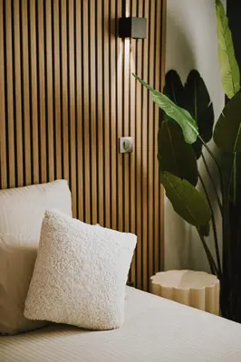 Un ou plusieurs lits dans un hébergement de l'établissement Da Lisa wellness spa proche centre ville