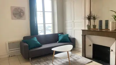 Coin salon dans l'établissement MEAUX Centre 1 au calme Vue sur cour intérieur
