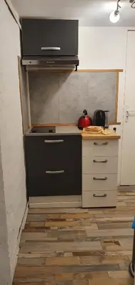 Cuisine ou kitchenette dans l'établissement Gîte à la ferme