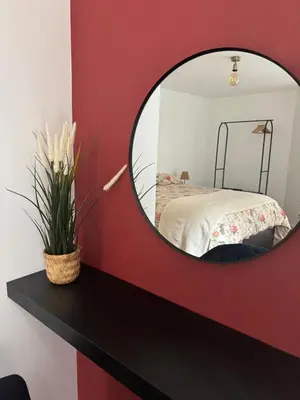 Un ou plusieurs lits dans un hébergement de l'établissement Appartement Sedan