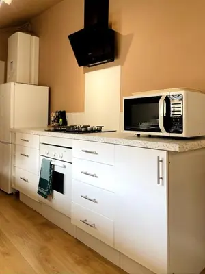 Cuisine ou kitchenette dans l'établissement La Rosa