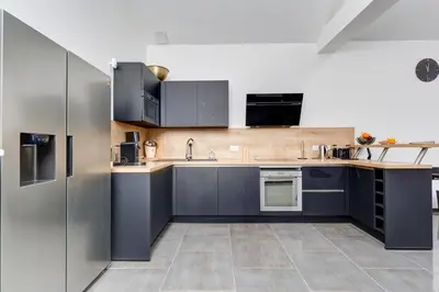 Cuisine ou kitchenette dans l'établissement Maison des As - Pays de Champagne