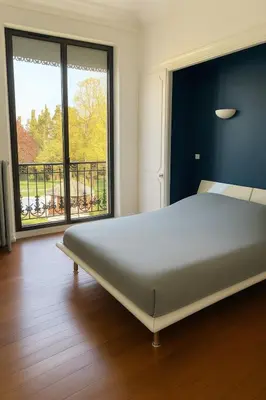 Un ou plusieurs lits dans un hébergement de l'établissement La Maison de Maître, Piscine & Spa