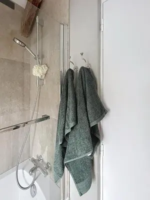Salle de bains dans l'établissement Le Cosacien
