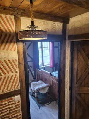 Salle de bains dans l'établissement Maison Médiévale LAON