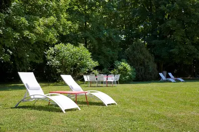 Jardin de l'établissement La Bertonnerie en Champagne