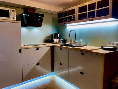 Cuisine ou kitchenette dans l'établissement La Parenthèse