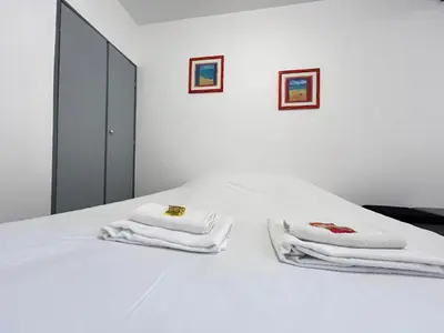 Un ou plusieurs lits dans un hébergement de l'établissement Duruy 4 studio cosy rdc fdc proche centre-ville