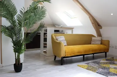 Coin salon dans l'établissement Appartement 2 chambres