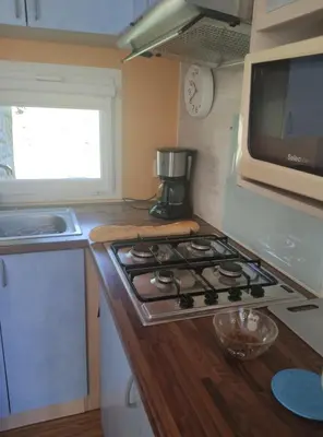 Cuisine ou kitchenette dans l'établissement Bleu d'Argonne