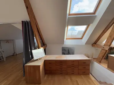 Un ou plusieurs lits dans un hébergement de l'établissement Charming House