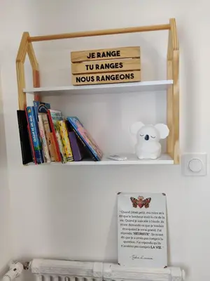 Bibliothèque dans le B&B/chambre d'hôtes