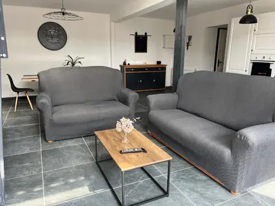 Coin salon dans l'établissement Maison Gali