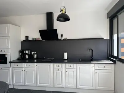 Cuisine ou kitchenette dans l'établissement Maison Gali