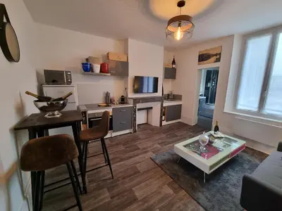 Cuisine ou kitchenette dans l'établissement Appartement cosy