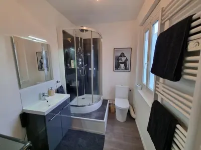 Salle de bains dans l'établissement Appartement cosy
