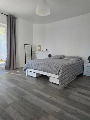 Un ou plusieurs lits dans un hébergement de l'établissement appartement Sedan, France