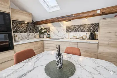 Cuisine ou kitchenette dans l'établissement Cosy Garden DisneyLand