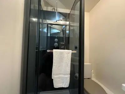 Salle de bains dans l'établissement S Le Cocon des Francs Studio Élégant centre ville