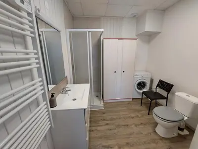 Salle de bains dans l'établissement Gîte St Gobain