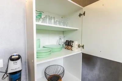 Cuisine ou kitchenette dans l'établissement Le central, lumineux et spacieux - entrée autonome