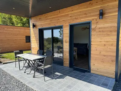 Terrasse ou espace extérieur de l'établissement L'Orée Lodge