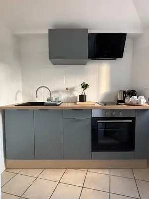 Cuisine ou kitchenette dans l'établissement L'Escapade